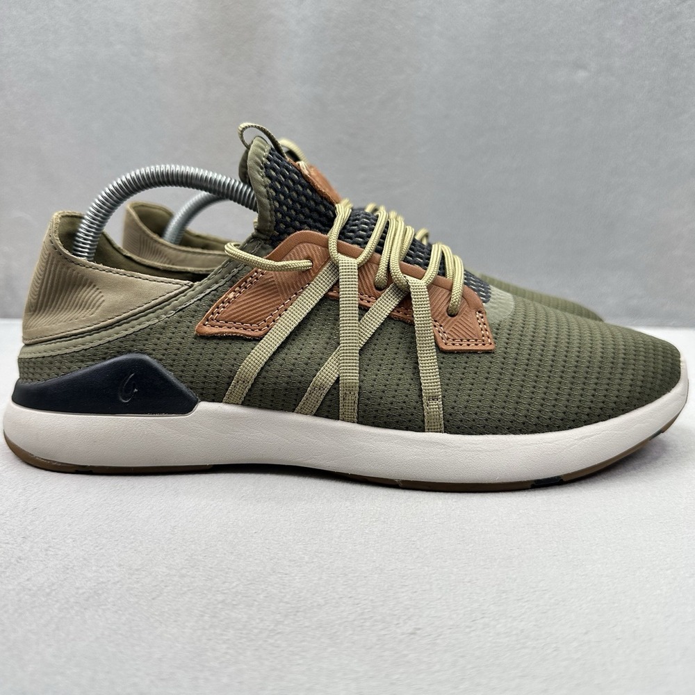 OluKai Mio Li Sneakers Mens Size 10 Shoes Hunter Green Lava Rock Lifestyle